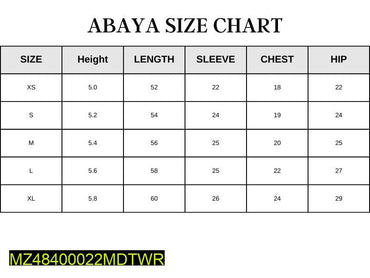Woman's Stitched Grip Abaya