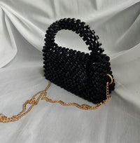 Chic Girls customized white beaded crossboby bag