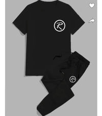 : 2 Pcs Men's Dri Fit Printed Track Suit