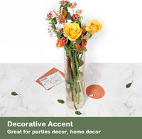 Techmanistan -1 Pc Acrylic Clear Cylinder Flower Vase 25*10