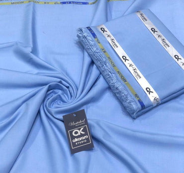 Men's Unstitched Wash And Wear Plain Suit